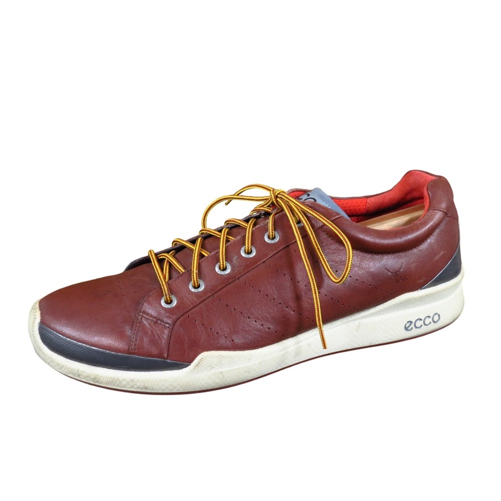 ECCO BIOM Hybrid Men Golf Shoes Size 47 Spikeless Performance Brown Yak Leather